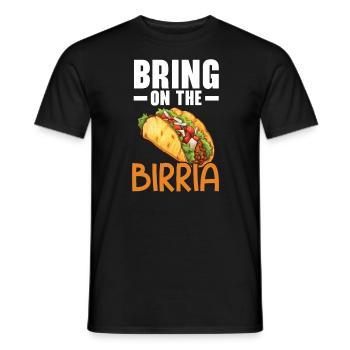 Birria Tacos Mexican Food Mexico Cuisine Foodie - Men's T-Shirt - black - Front - AI Model Male 178 light (178cm)