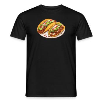 Birria Tacos Cuisine mexicaine Mexique Cuisine Foodie - T-shirt homme - noir - Devant - AI Model Male 178 light (178cm)