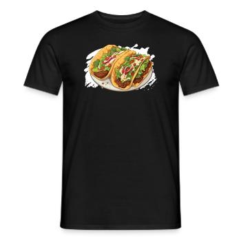 Birria Tacos Cuisine mexicaine Mexique Cuisine Foodie - T-shirt homme - noir - Devant - AI Model Male 178 light (178cm)