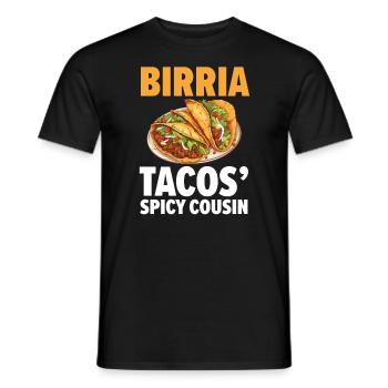 Birria Tacos Mexican Food Mexico Cuisine Foodie - Men's T-Shirt - black - Front - AI Model Male 178 light (178cm)