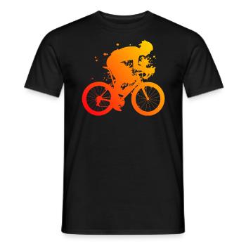 Road Cyclist Road Bike Road Bike Road Bike Road Bike - Men's T-Shirt - black - Front - AI Model Male 178 light (178cm)