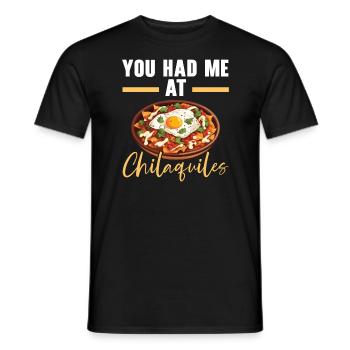 Chilaquiles Mexican Food Mexico Cuisine Foodie - Men's T-Shirt - black - Front - AI Model Male 178 light (178cm)