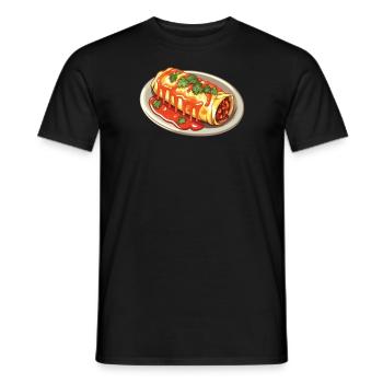 Enchilada Lover Mexican Food Mexico Cuisine Foodie - Men's T-Shirt - black - Front - AI Model Male 178 light (178cm)