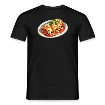 Enchilada Lover Mexican Food Mexico Cuisine Foodie - Men's T-Shirt - black - Front - AI Model Male 178 light (178cm)