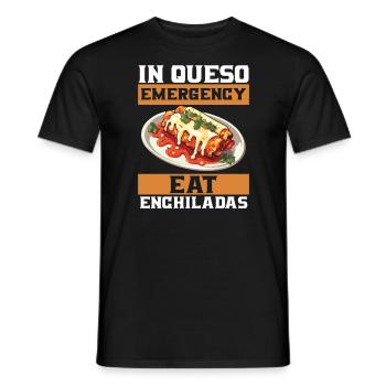 Enchilada Lover Mexican Food Mexico Cuisine Foodie - Men's T-Shirt - black - Front - AI Model Male 178 light (178cm)