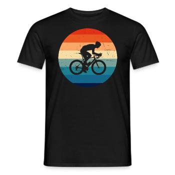 Vélo de route Cycliste de route Femmes Vélo de route Hommes - T-shirt homme - noir - Devant - AI Model Male 178 light (178cm)