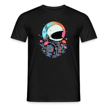 Spiritual Astronaut EDM Tekk Party Music Festival - Men's T-Shirt - black - Front - AI Model Male 178 light (178cm)