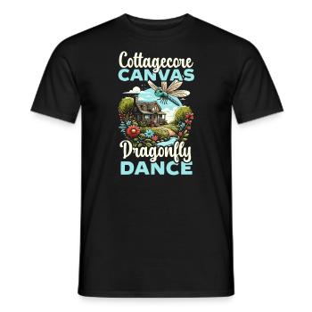 Cottagecore Esthétique Libellule Amante Gobelin - T-shirt homme - noir - Devant - AI Model Male 178 light (178cm)