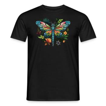 Cottagecore Esthétique Libellule Amante Gobelin - T-shirt homme - noir - Devant - AI Model Male 178 light (178cm)