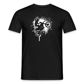 Freestyle Motocross Motocross Damen Supermoto - Männer T-Shirt - Schwarz - Vorne - AI Model Male 178 light (178cm)