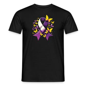 Autoimmun-Hepatitis-Bewusstsein Welt-Hepatitis-Tag - Männer T-Shirt - Schwarz - Vorne - AI Model Male 178 light (178cm)