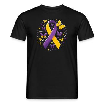 Autoimmun-Hepatitis-Bewusstsein Welt-Hepatitis-Tag - Männer T-Shirt - Schwarz - Vorne - AI Model Male 178 light (178cm)