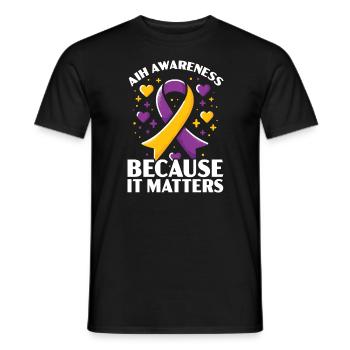 Autoimmun-Hepatitis-Bewusstsein Welt-Hepatitis-Tag - Männer T-Shirt - Schwarz - Vorne - AI Model Male 178 light (178cm)