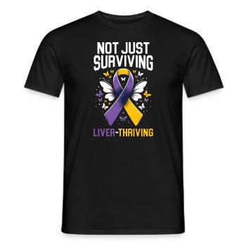 Autoimmun-Hepatitis-Bewusstsein Welt-Hepatitis-Tag - Männer T-Shirt - Schwarz - Vorne - AI Model Male 178 light (178cm)