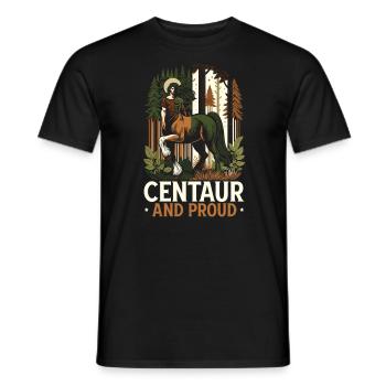 Centaure, créature mythique, mythologie grecque - T-shirt homme - noir - Devant - AI Model Male 178 light (178cm)