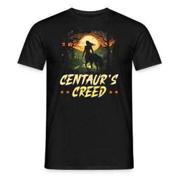 Centaure, créature mythique, mythologie grecque - T-shirt homme - noir - Devant - AI Model Male 178 light (178cm)