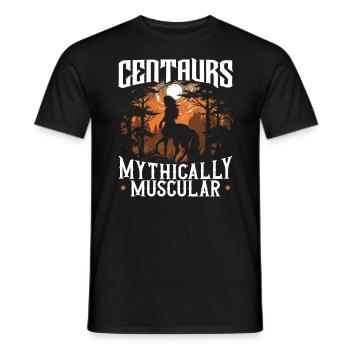Centaure, créature mythique, mythologie grecque - T-shirt homme - noir - Devant - AI Model Male 178 light (178cm)