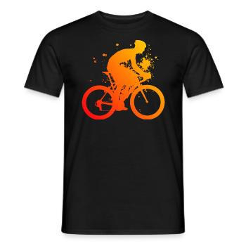 Hommes Femmes Cyclisme sur route Cyclistes sur route - T-shirt homme - noir - Devant - AI Model Male 178 light (178cm)