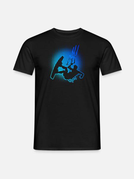 Men's Kitesurfing Kitesurfing Kitesurfing Kitesurfer - Men's T-Shirt - black