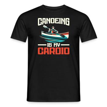 Kanufahren, Kajak, Wassersport, Tretboot, Bootfahren - Männer T-Shirt - Schwarz - Vorne - AI Model Male 178 light (178cm)