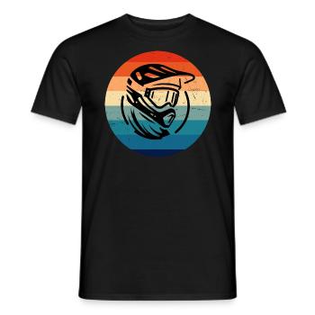 Vélo de montagne pour femmes Cycliste pour hommes Vététiste - T-shirt homme - noir - Devant - AI Model Male 178 light (178cm)