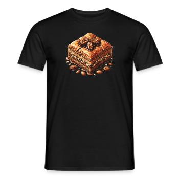 Baklava Gebäck Dessert Essen Liebhaber Naher Osten - Männer T-Shirt - Schwarz - Vorne - AI Model Male 178 light (178cm)