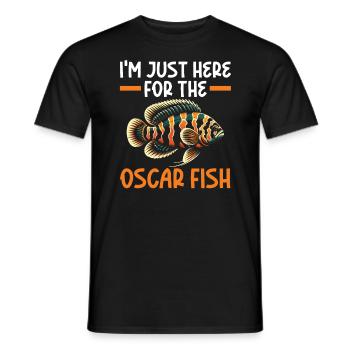 Oscar Fish Lover Freshwater Fishkeeping Aquarium - Men's T-Shirt - black - Front - AI Model Male 178 light (178cm)