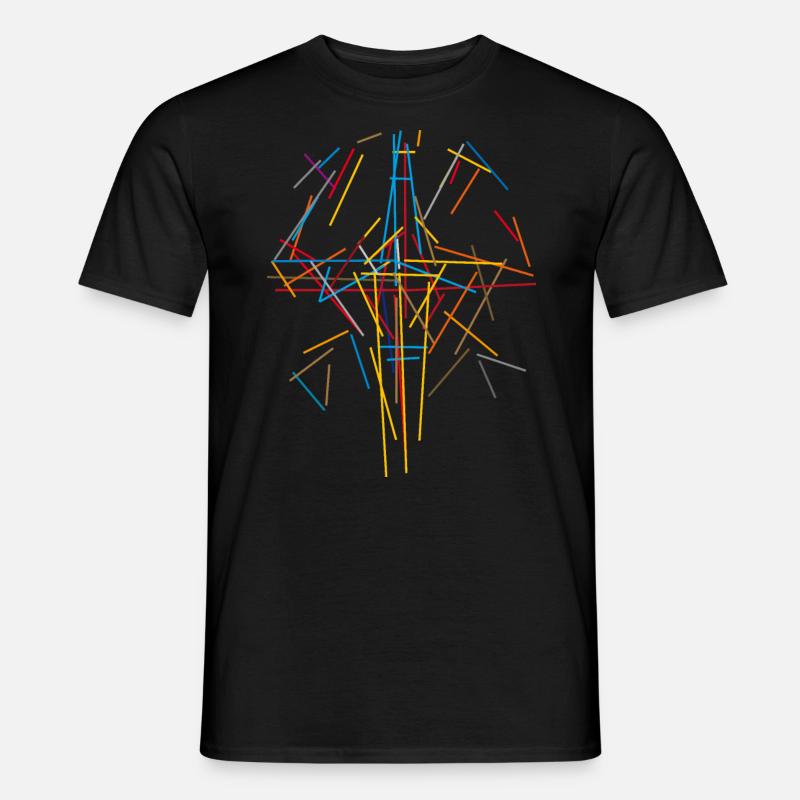 abstrakt - Männer T-Shirt - Schwarz