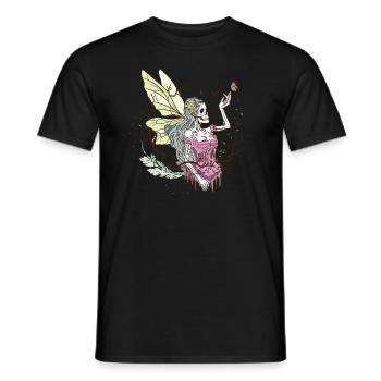 Skelett Fairycore Schmetterling Fantasy - Männer T-Shirt - Schwarz - Vorne - AI Model Male 178 light (178cm)
