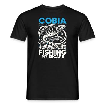 Cobia Angeln Liebhaber Fischfänger Fischer - Männer T-Shirt - Schwarz - Vorne - AI Model Male 178 light (178cm)