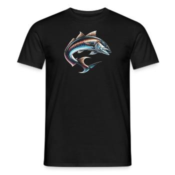 Cobia Angeln Liebhaber Fischfänger Fischer - Männer T-Shirt - Schwarz - Vorne - AI Model Male 178 light (178cm)