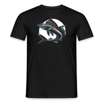 Cobia Angeln Liebhaber Fischfänger Fischer - Männer T-Shirt - Schwarz - Vorne - AI Model Male 178 light (178cm)