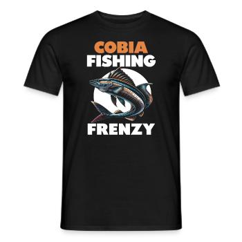 Cobia Angeln Liebhaber Fischfänger Fischer - Männer T-Shirt - Schwarz - Vorne - AI Model Male 178 light (178cm)
