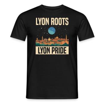 Lyon Frankreich Reisen Urlaub Tourist Ich liebe Lyon - Männer T-Shirt - Schwarz - Vorne - AI Model Male 178 light (178cm)