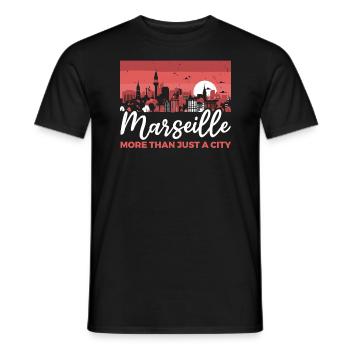 Marseille Frankreich Reisen Urlaub Ich liebe Marseille - Männer T-Shirt - Schwarz - Vorne - AI Model Male 178 light (178cm)