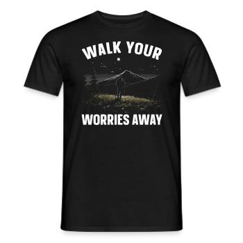 Nordic Walking Lover Cardio Fitness Nordic Walker - Men's T-Shirt - black - Front - AI Model Male 178 light (178cm)