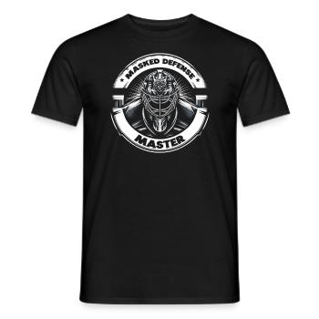 Ice Hockey Goalie Goaltender Keeper Goalkeeper - Men's T-Shirt - black - Front - AI Model Male 178 light (178cm)