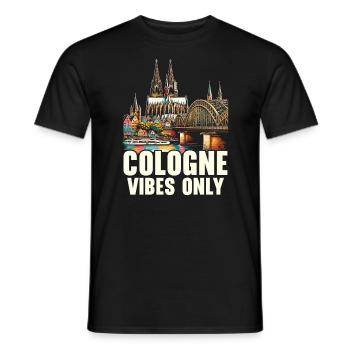 Cologne Allemagne Voyage Vacances J’aime Cologne - T-shirt homme - noir - Devant - AI Model Male 178 light (178cm)