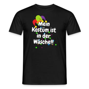 Mon Costume Est Dans Le Costume De Carnaval De Blanchisserie - T-shirt homme - noir - Devant - AI Model Male 178 light (178cm)