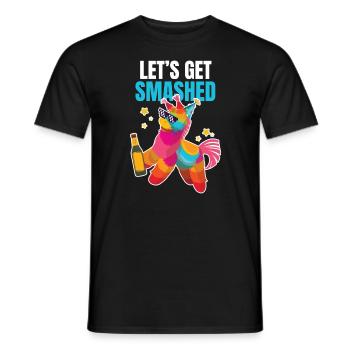 Let ́s Get Smashed Pinata Costume - T-shirt homme - noir - Devant - AI Model Male 178 light (178cm)