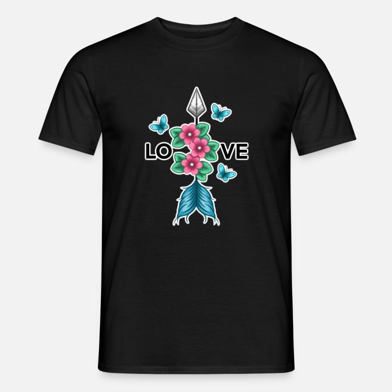 Love - Männer T-Shirt - Schwarz