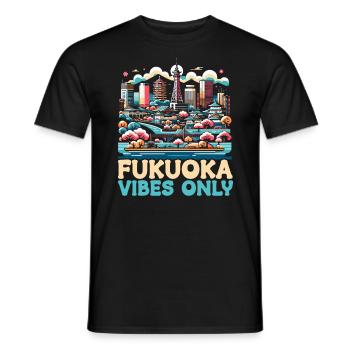 Fukuoka Japon Pays Voyage Vacances Japonais - T-shirt homme - noir - Devant - AI Model Male 178 light (178cm)