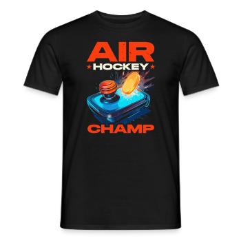 Air Hockey Table Hockey Joueur Jeu De Table - T-shirt homme - noir - Devant - AI Model Male 178 light (178cm)