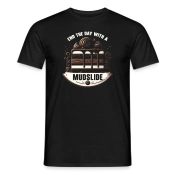 Mudslide Lover Cocktail Drink Food Lover Alcoholic - Men's T-Shirt - black - Front - AI Model Male 178 light (178cm)
