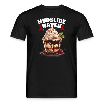 Mudslide Lover Cocktail Drink Food Lover Alcoholic - Men's T-Shirt - black - Front - AI Model Male 178 light (178cm)