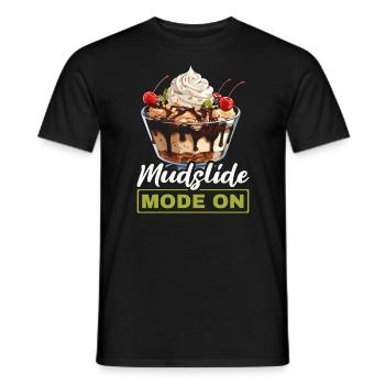 Mudslide Lover Cocktail Drink Food Lover Alcoholic - Men's T-Shirt - black - Front - AI Model Male 178 light (178cm)