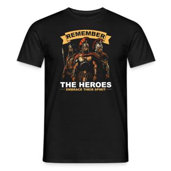Guerre de Troie Guerrier Grèce antique Mythologie grecque - T-shirt homme - noir - Devant - AI Model Male 178 light (178cm)