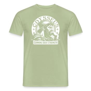 Trojanischer Krieg Krieger Antikes Griechenland Griechische Mythologie - Männer T-Shirt - Sage - Vorne - AI Model Male 178 light (178cm)