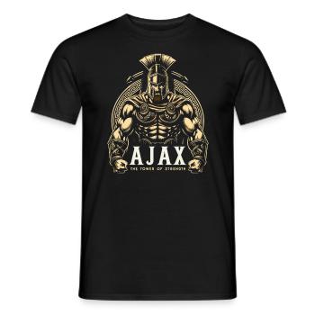 Guerre de Troie Guerrier Grèce antique Mythologie grecque - T-shirt homme - noir - Devant - AI Model Male 178 light (178cm)