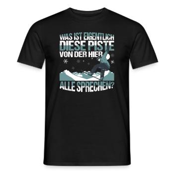 Snowboard Snowboarding Snowboarder - Männer T-Shirt - Schwarz - Vorne - AI Model Male 178 light (178cm)